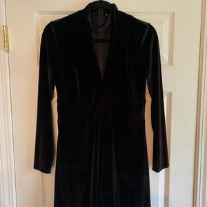 Express Velvet Black Romper